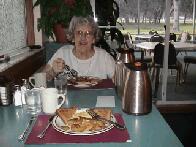 Mommy At Breakfast With Great Great Grandma...
