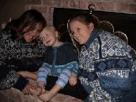 Staying Warm With The Girls...